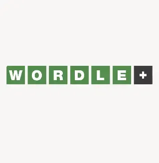 Ігровий настільний дисплей Wordle із сіткою 5х6. Зелені, жовті та сірі плитки показують підказки для вгадування прихованого слова з 5 букв.